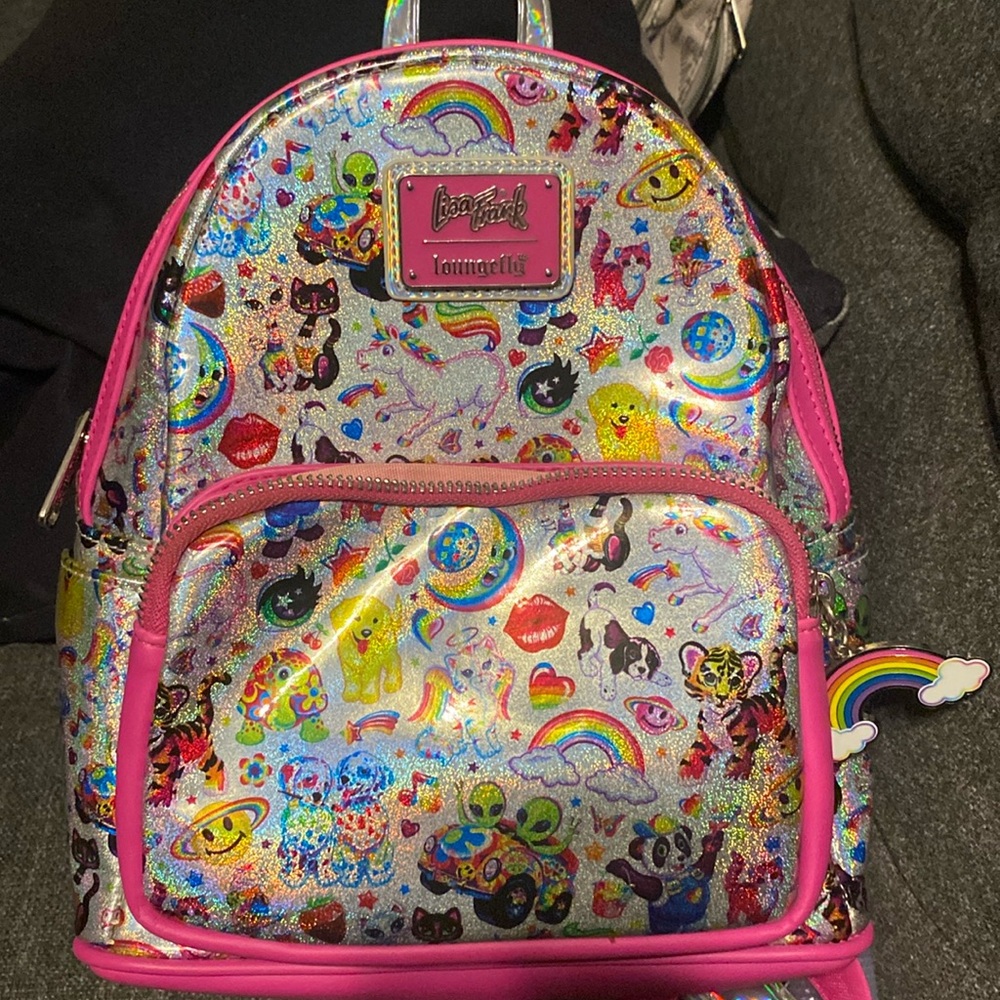 Loungefly Lisa Frank AOP Iridescent Mini Backpack